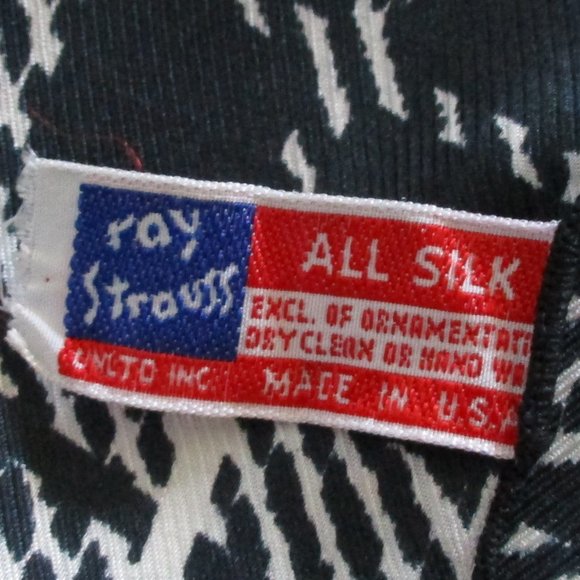 Black & white buffalo check silk scarf - Picture 3 of 5